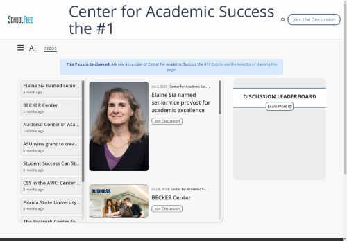 Center for Academic Success the #1