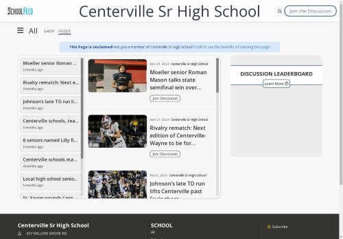 Centerville Sr High School