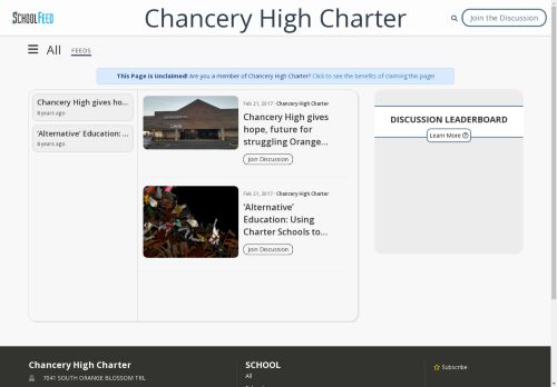 Chancery High Charter