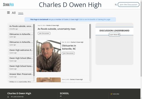 Charles D Owen High