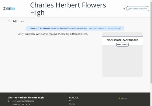 Charles Herbert Flowers High