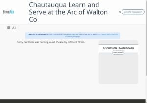 Chautauqua Learn and Serve at the Arc of Walton Co