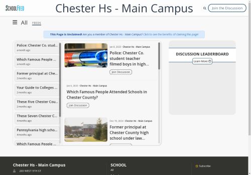 Chester Hs - Main Campus