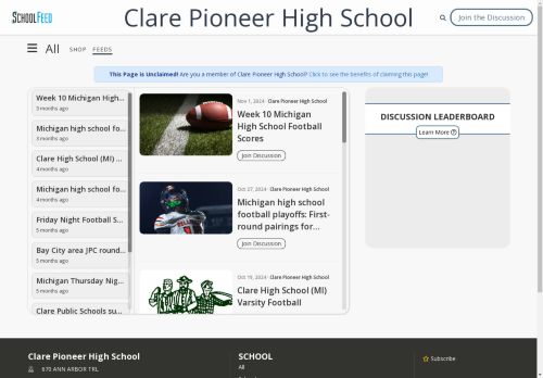 Clare Pioneer High School