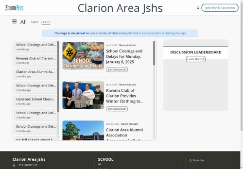 Clarion Area Jshs