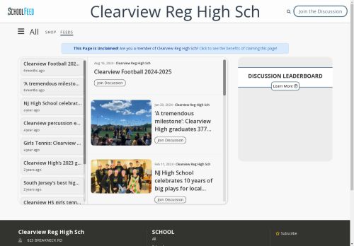 Clearview Reg High Sch