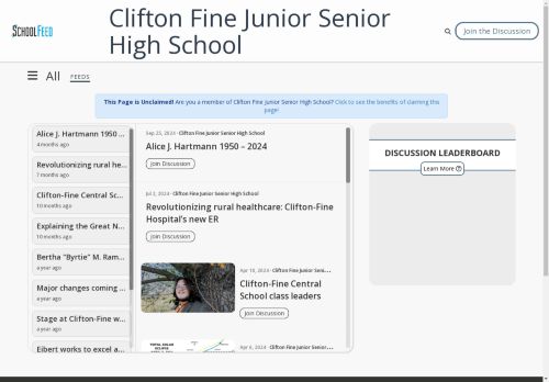 Clifton Fine Junior Senior High School