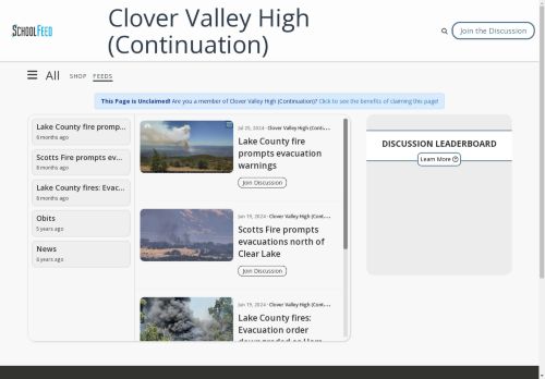 Clover Valley High (Continuation)