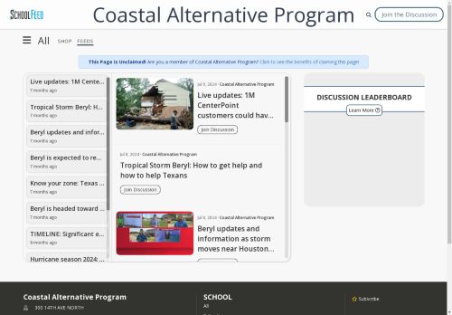 Coastal Alternative Program