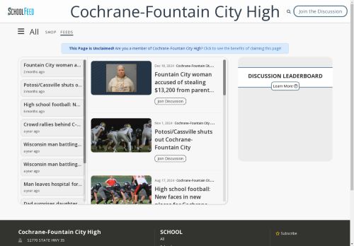 Cochrane-Fountain City High