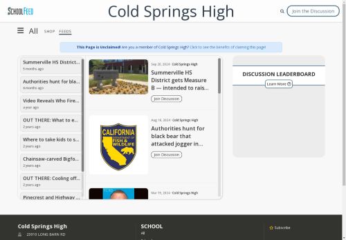 Cold Springs High