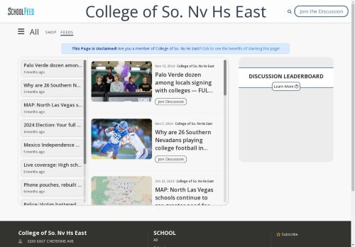 College of So. Nv Hs East