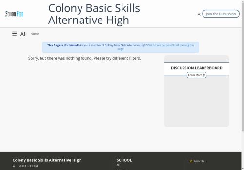 Colony Basic Skills Alternative High