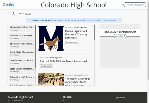 Colorado High School