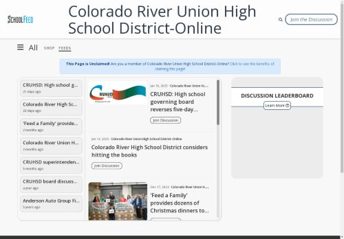 Colorado River Union High School District-Online