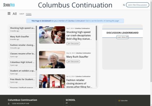 Columbus Continuation