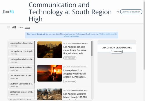 Communication and Technology at South Region High