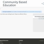 Community Based Education