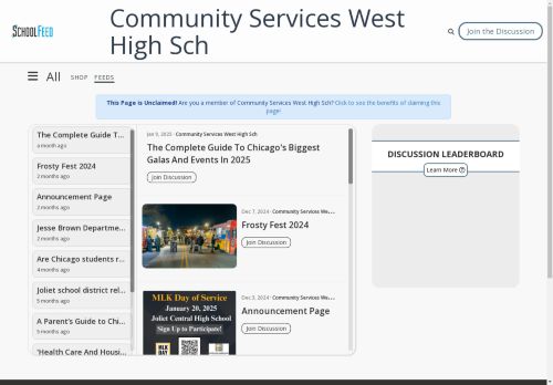 Community Services West High Sch