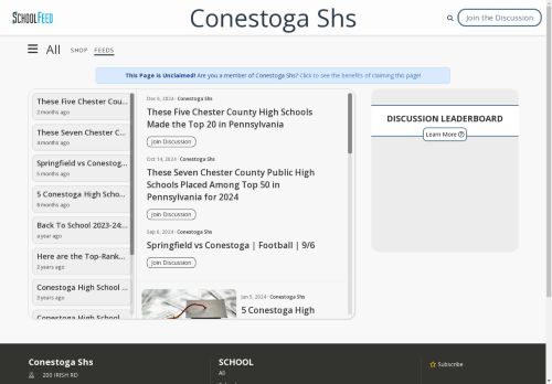Conestoga Shs