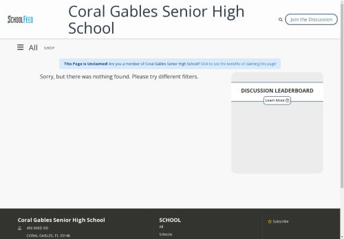 Coral Gables Senior High School