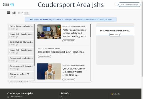 Coudersport Area Jshs