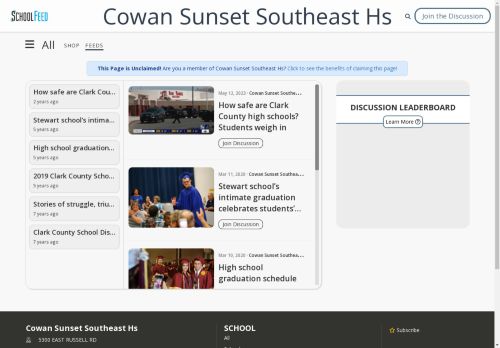 Cowan Sunset Southeast Hs