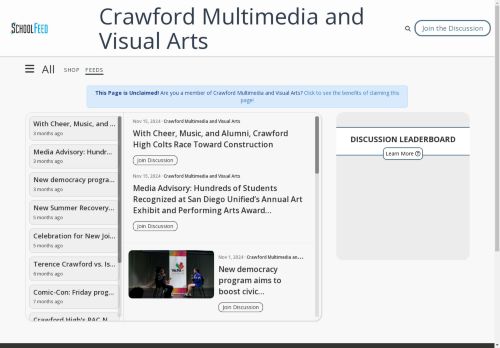 Crawford Multimedia and Visual Arts