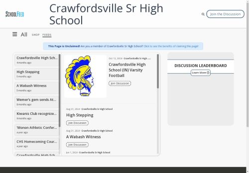 Crawfordsville Sr High School