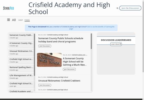 Crisfield Academy and High School