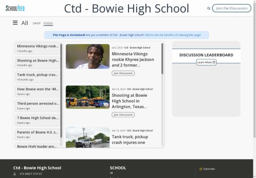 Ctd - Bowie High School