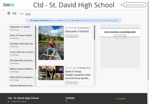 Ctd - St. David High School
