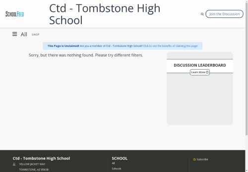 Ctd - Tombstone High School