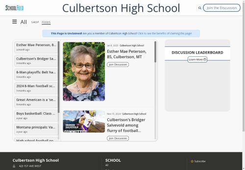 Culbertson High School