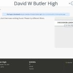 David W Butler High