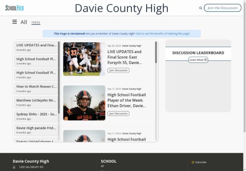 Davie County High