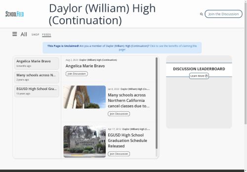 Daylor (William) High (Continuation)