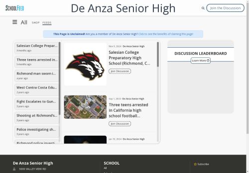 De Anza Senior High