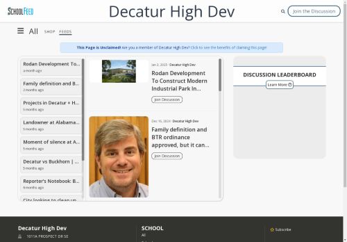 Decatur High Dev