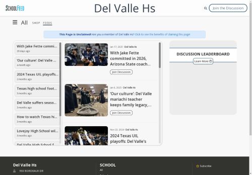 Del Valle Hs