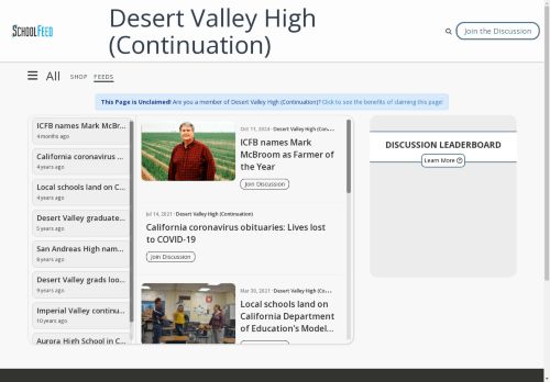 Desert Valley High (Continuation)