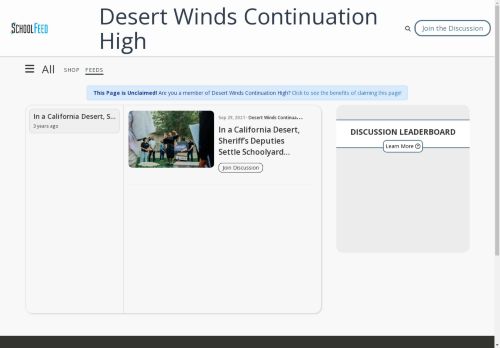 Desert Winds Continuation High