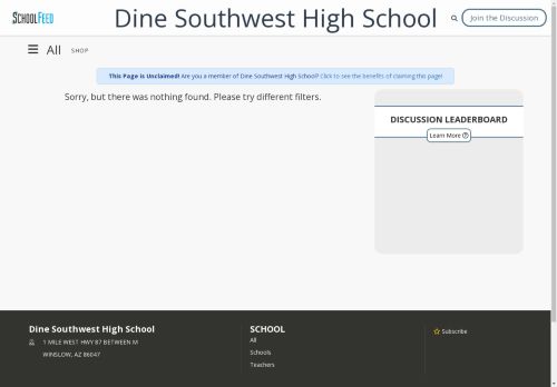 Dine Southwest High School
