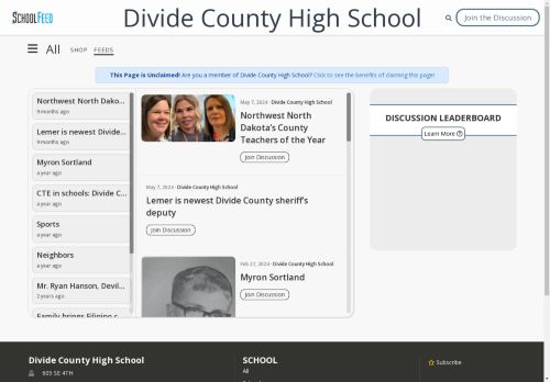 Divide County High School