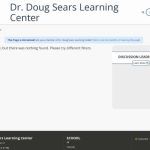 Dr. Doug Sears Learning Center