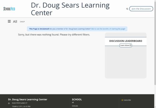 Dr. Doug Sears Learning Center