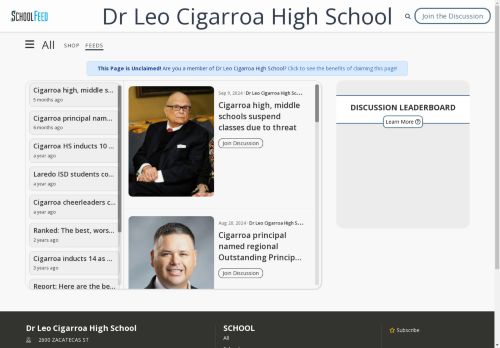 Dr Leo Cigarroa High School
