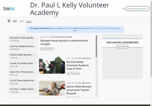 Dr. Paul L Kelly Volunteer Academy