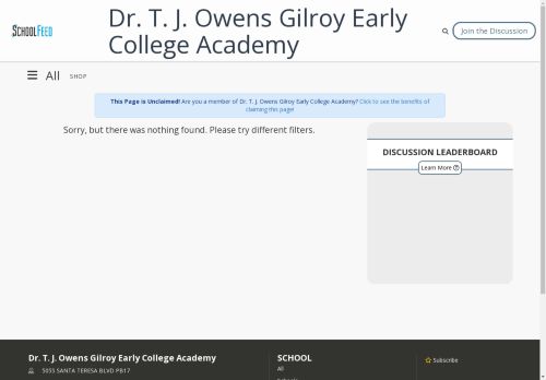 Dr. T. J. Owens Gilroy Early College Academy