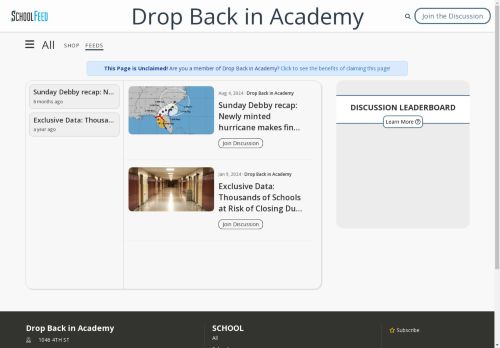 Drop Back in Academy